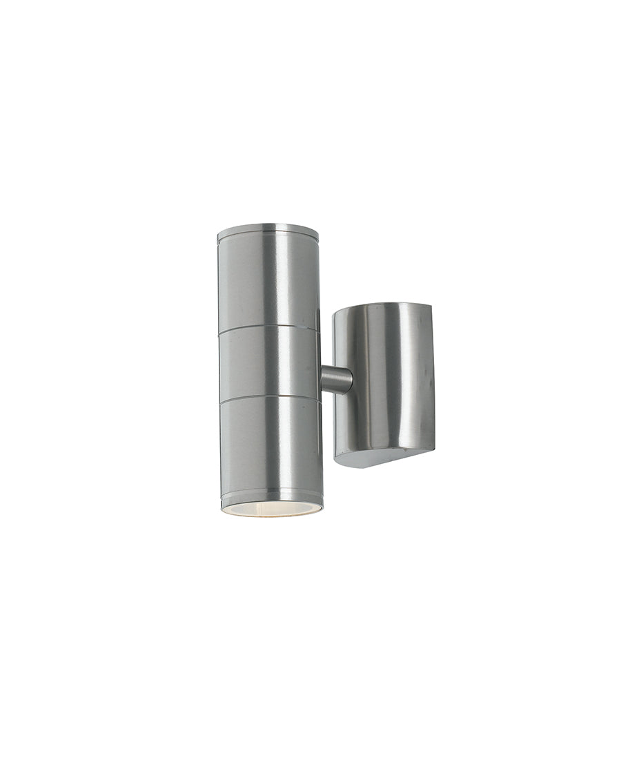 Applique per esterno in alluminio bianco , silver o acciaio inox IP44 biemissione 2XGU10 non incluse JUMP Applique per esterno in alluminio bianco , silver o acciaio inox IP44 biemissione 2XGU10 non incluse JUMP